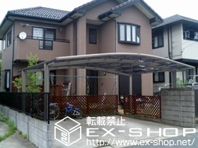 のカーポート カーブポートシグマIII ワイド 積雪〜20cm対応 施工例