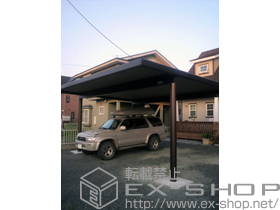 のカーポート ジーポートneo Aタイプ 2台用 積雪〜100cm対応 施工例