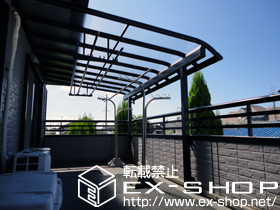 のバルコニー・ベランダ屋根 ヴェクターR型 屋根タイプ 単体 積雪〜20cm対応 施工例