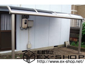 のテラス屋根 プレシオステラス R型 テラスタイプ 単体 積雪〜20cm対応 施工例