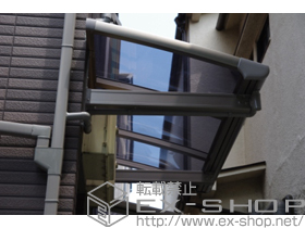 のテラス屋根 パワーアルファ Ｌ型 ルーフタイプ 単体　積雪〜30cm対応 施工例