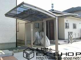 LIXIL ���N�V��(�g�X�e��)�̃T�C�N���|�[�g�E���]�Ԓu���� �J�[�u�|�[�g�V�O�}III �~�j �ϐ�`30cm�Ή�+�֎~�� �{�H��