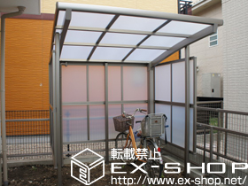 のサイクルポート・駐輪場 カーブパークシグマIII 積雪〜20cm対応 積雪〜20cm対応 施工例