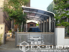 のカーポート プレシオスポート アルファ縦連棟 積雪〜20cm対応 施工例