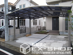 のカーポート カーブポートシグマIII ワイド 積雪〜20cm対応 施工例