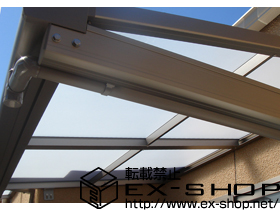 のバルコニー・ベランダ屋根 ライザーテラスII F型 単体 ルーフタイプ 積雪〜20cm対応 施工例