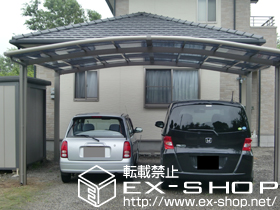 のカーポート カーブポートシグマIII ワイド 積雪〜20cm対応 施工例