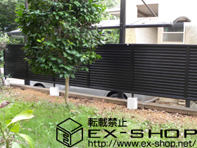 のフェンス・柵 プリレオR5型フェンス フリーポールタイプ 施工例