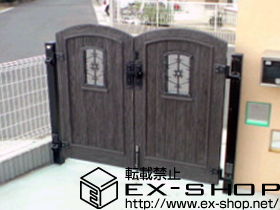 の門扉 ボレロ2型 両開き 柱使用 施工例