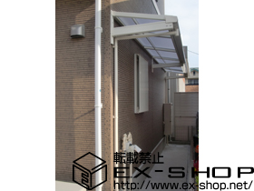 のバルコニー・ベランダ屋根 ライザーテラスII F型 ルーフタイプ 連棟 積雪〜20cm対応 施工例