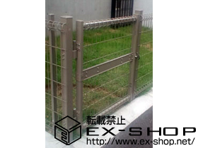 の門扉 ハイグリッド門扉N8型 片開き 柱使用 施工例