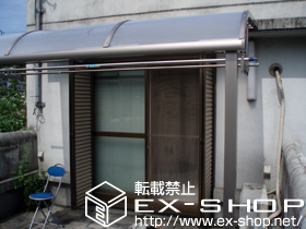 のテラス屋根 ライザーテラスII   R型 テラスタイプ 単体　積雪〜20cm対応 施工例