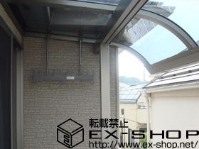 のバルコニー・ベランダ屋根 ライザーテラスII R型 単体 屋根タイプ 積雪〜20cm対応 施工例