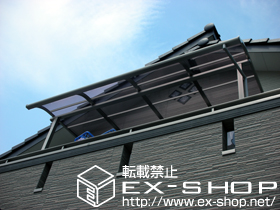 のバルコニー・ベランダ屋根 ライザーテラスII R型 屋根タイプ 単体 積雪〜20ｃｍ対応 施工例