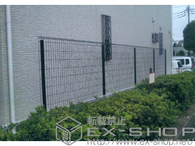 のフェンス・柵 イーネットフェンス1F型 自由柱タイプ 施工例