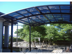 のカーポート カーブポートシグマIII ワイド 積雪〜20cm対応 施工例