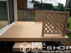 のウッドデッキ リウッドデッキII  単体+リウッドデッキフェンス2型 施工例