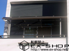 のバルコニー・ベランダ屋根 プレシオステラス R型 屋根タイプ 単体　積雪〜20cm 施工例