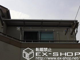 のバルコニー・ベランダ屋根 ヴェクターテラス R型 ルーフタイプ 単体 積雪〜20cm対応 施工例