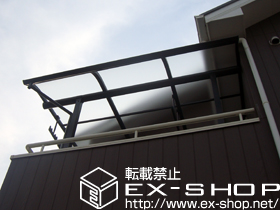 のバルコニー・ベランダ屋根 プレシオステラスR型 屋根タイプ 単体 積雪〜20cm対応 施工例