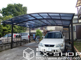 のカーポート カーブポートシグマIII   ワイド 積雪〜20cm対応 施工例