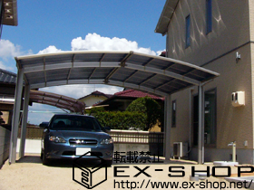 のカーポート プレシオスポート M合掌 積雪〜20cm対応 施工例
