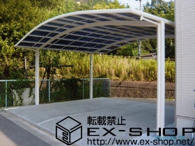 のカーポート カーブポートシグマIII ワイド 積雪〜20cm対応 施工例