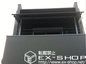 のバルコニー・ベランダ屋根 プレシオステラス R型 屋根タイプ 単体 積雪〜20cm対応 施工例