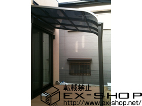 のテラス屋根 ライザーテラスII R型 テラスタイプ 単体　積雪〜20cm対応 施工例