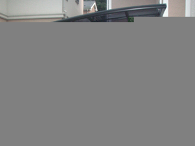 のカーポート カーブポートシグマIII 積雪〜20cm対応+サイドパネル 1段H800 施工例