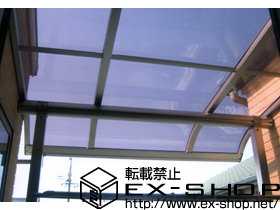 のバルコニー・ベランダ屋根 プレシオステラス R型 屋根タイプ 単体　積雪〜20cm対応 施工例