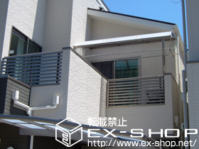 のバルコニー・ベランダ屋根 ライザーテラスII R型 屋根タイプ 単体 積雪〜20cm対応 施工例