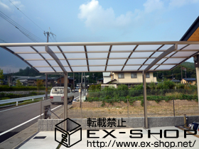 のサイクルポート・駐輪場 カーブポートシグマ? 積雪〜30cm対応 施工例