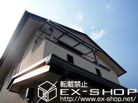 のバルコニー・ベランダ屋根 ライザーテラス? R型 屋根タイプ 積雪〜20cm対応 施工例