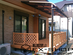 のテラス屋根 ヴェクターテラス R型 テラスタイプ 単体 積雪〜20cm対応 施工例