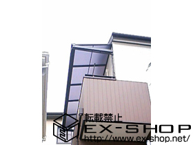 のバルコニー・ベランダ屋根 ライザーテラスII Ｆ型 屋根タイプ 単体 積雪〜20cm対応 施工例