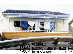 のバルコニー・ベランダ屋根 ライザーテラスII R型 屋根タイプ 単体　積雪〜20cm対応 施工例