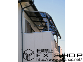 のバルコニー・ベランダ屋根 ライザーテラスII R型 屋根タイプ 単体　積雪〜20cm対応 施工例