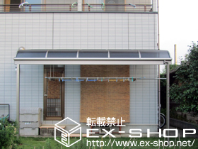 のテラス屋根 ライザーテラスII 1500 R型 単体 テラスタイプ 積雪〜50cm対応 施工例