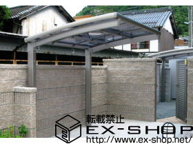 のカーポート カーブパークシグマ? オープンタイプ 積雪〜20cm対応×2セット 施工例