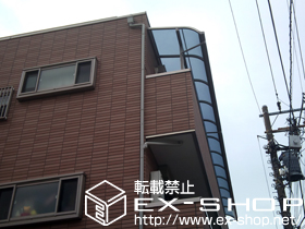 のバルコニー・ベランダ屋根 ライザーテラスII   R型 屋根タイプ 3連棟 積雪〜20cm対応 施工例