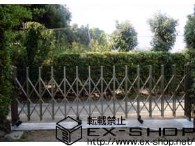 のカーゲート トリップゲート PB型 ノンレール 片開き 施工例