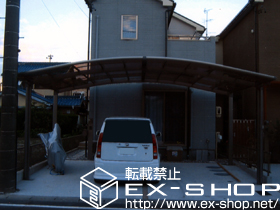 のカーポート カーブポートシグマIIIワイド 積雪〜20cm対応 施工例