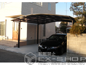 のカーポート カーブポートシグマIII ワイド　積雪〜20cm対応 施工例