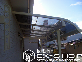 のバルコニー・ベランダ屋根 ライザーテラスII R型 屋根タイプ 単体 積雪〜20cm対応 施工例