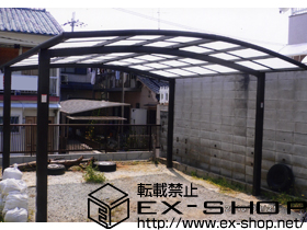 のカーポート カーブポートシグマ? ワイドタイプ 積雪〜20cm対応 施工例