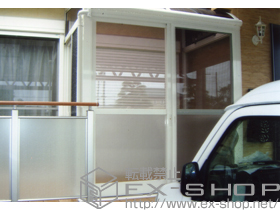 のテラス囲い・サンルーム サンフィールII 土間納まり R型 ランマ無し 積雪〜20cm対応 施工例