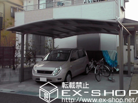 のカーポート カーブポートシグマIII   ワイド　積雪〜20cm対応 施工例