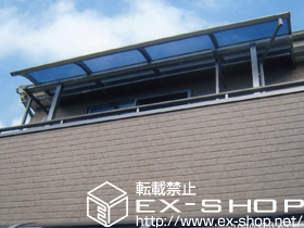 のバルコニー・ベランダ屋根 プレシオステラス R型 単体 屋根タイプ 積雪〜20cm対応 施工例