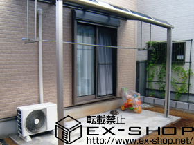 のテラス屋根 プレシオステラス R型 単体 テラスタイプ 積雪〜20cm対応 施工例